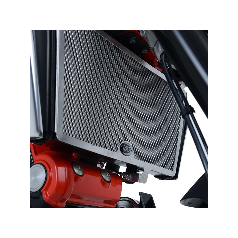 OSŁONA CHŁODNICY RG RACING APRILIA SHIVER 900, TITANIUM