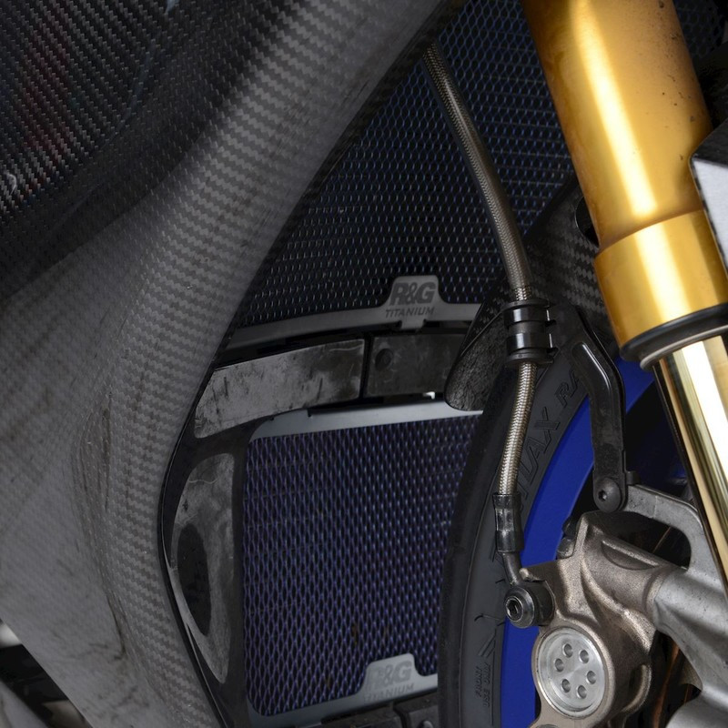 OSŁONA CHŁODNICY RG RACING YAMAHA YZF-R1M 20-,TITANIUM