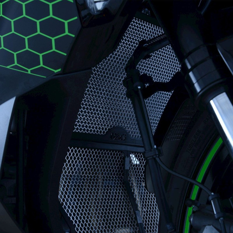 OSŁONA CHŁODNICY RG RACING KAWASAKI ZX-25R 20-, BLACK