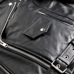 KURTKA SKÓRZANA OZONE RAMONES BLACK 