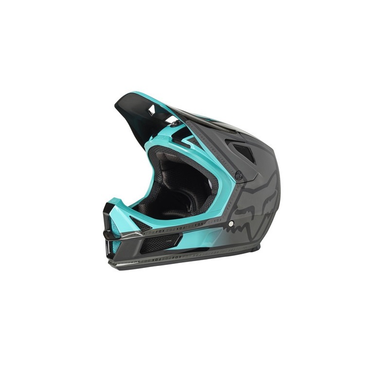 KASK ROWEROWY FOX RAMPAGE COMP CALI TEAL  ENDURO CROSS