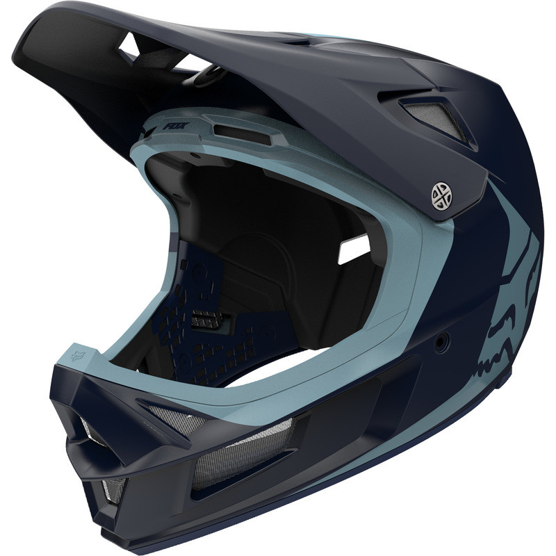 KASK ROWEROWY FOX RAMPAGE COMP INFINITE NAVY  ENDURO CROSS