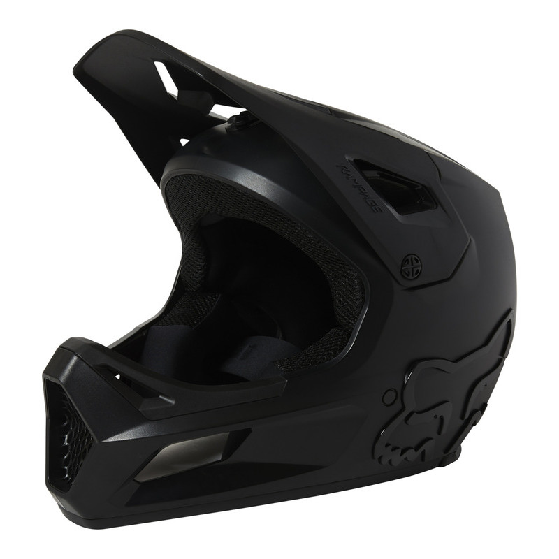KASK ROWEROWY FOX RAMPAGE BLACK/BLACK  ENDURO CROSS