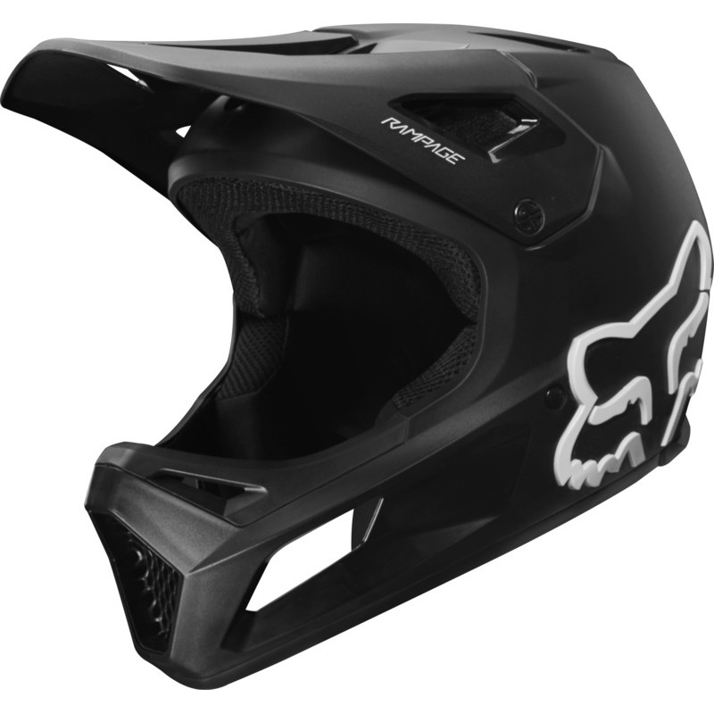 KASK ROWEROWY FOX JUNIOR RAMPAGE BLACK/BLACK  ENDURO CROSS