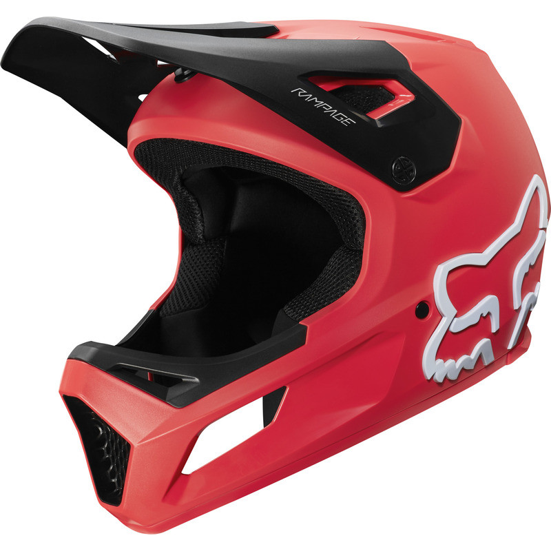 KASK ROWEROWY FOX JUNIOR RAMPAGE BRIGHT RED  ENDURO CROSS
