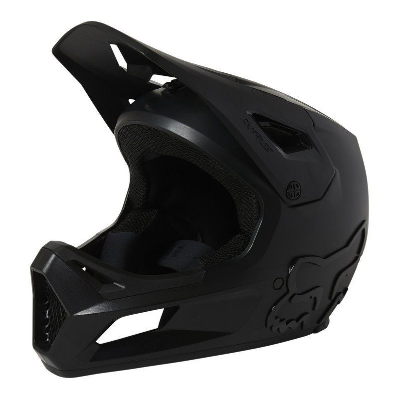 KASK ROWEROWY FOX JUNIOR RAMPAGE BLACK/BLACK  ENDURO CROSS