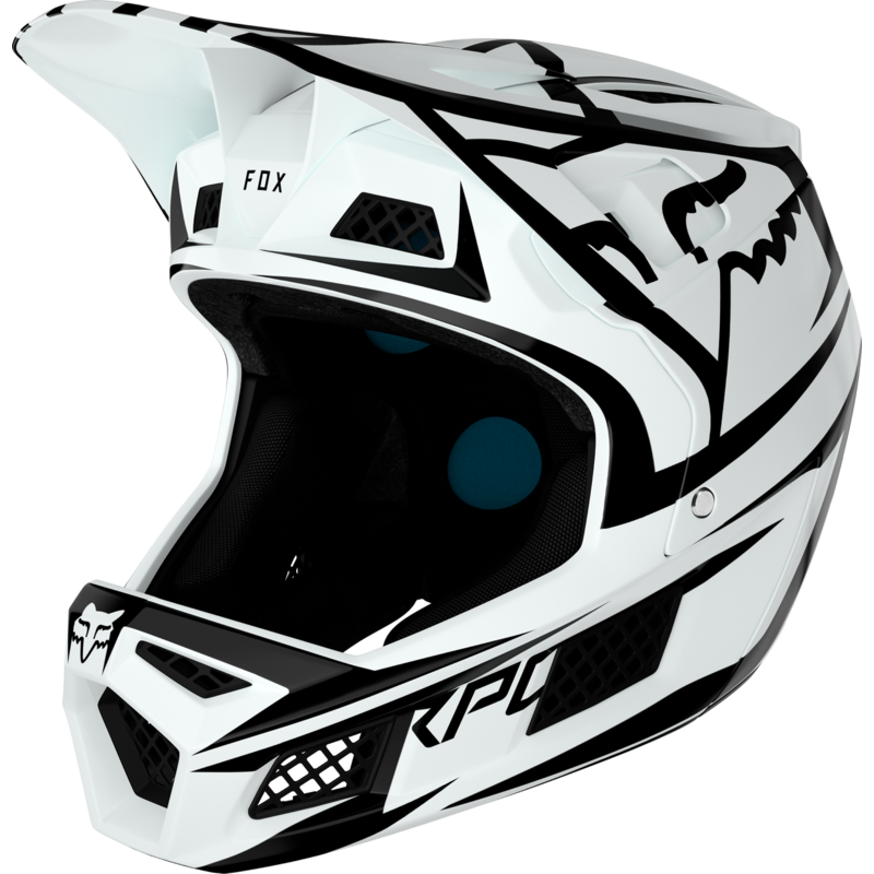 KASK ROWEROWY FOX RAMPAGE PRO CARBON BST WHITE  ENDURO CROSS