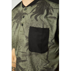 KOSZULKA ROWEROWA FOX RANGER DR HENLEY OLIVE GREEN  ENDURO CROSS