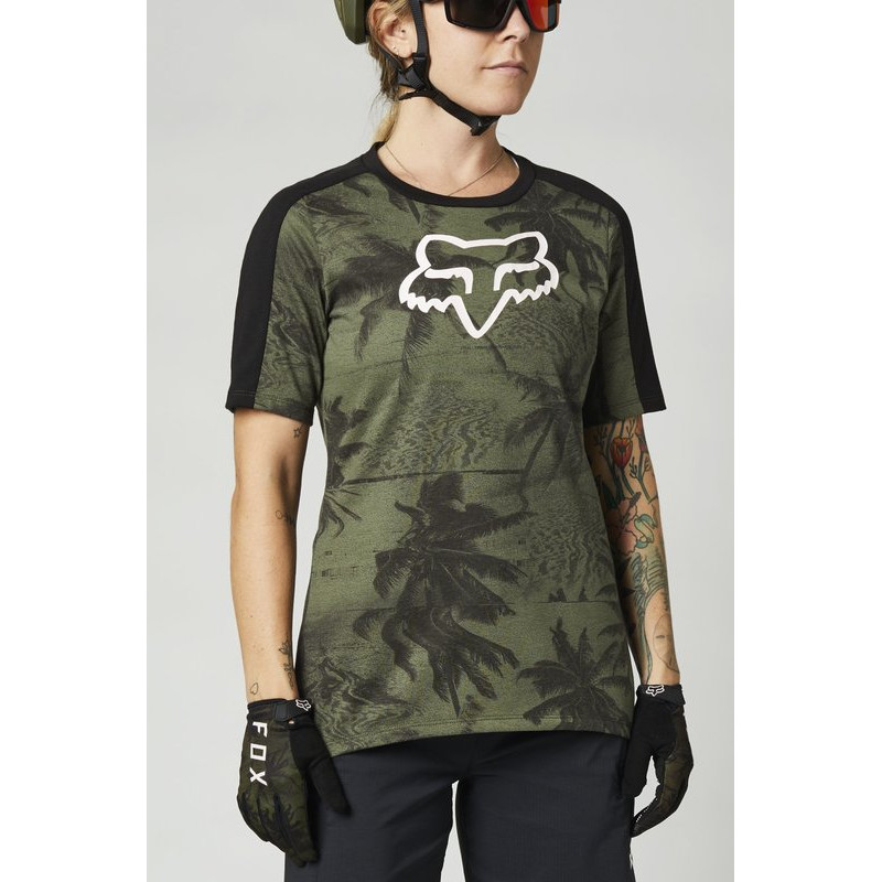 KOSZULKA ROWEROWA FOX LADY RANGER DR OLIVE GREEN  ENDURO CROSS
