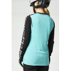 KOSZULKA ROWEROWA FOX LADY Z DŁUGIM RĘKAWEM RANGER DR TEAL  ENDURO CROSS