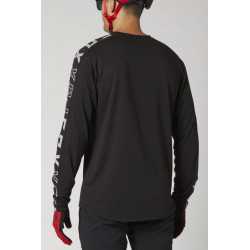 KOSZULKA ROWEROWA FOX Z DŁUGIM RĘKAWEM RANGER DR BLACK  ENDURO CROSS