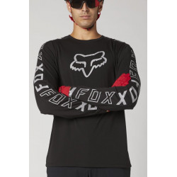 KOSZULKA ROWEROWA FOX Z DŁUGIM RĘKAWEM RANGER DR BLACK  ENDURO CROSS