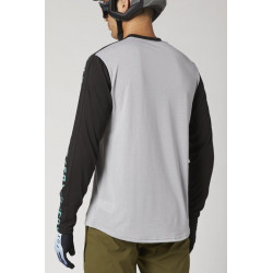 KOSZULKA ROWEROWA FOX Z DŁUGIM RĘKAWEM RANGER DR STEEL GREY  ENDURO CROSS
