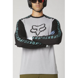 KOSZULKA ROWEROWA FOX Z DŁUGIM RĘKAWEM RANGER DR STEEL GREY  ENDURO CROSS