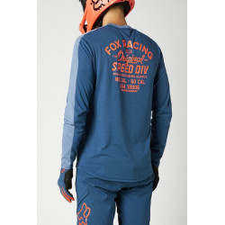KOSZULKA ROWEROWA FOX Z DŁUGIM RĘKAWEM RANGER DR DARK INDIGO  ENDURO CROSS