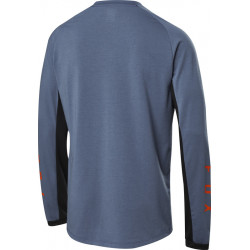 KOSZULKA ROWEROWA FOX Z DŁUGIM RĘKAWEM RANGER DR MID BLUE STEEL  ENDURO CROSS