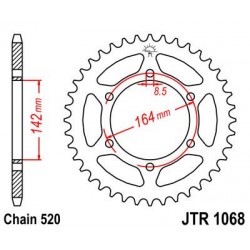 ZEBATKA NAPĘDZANA JT JTR1068.