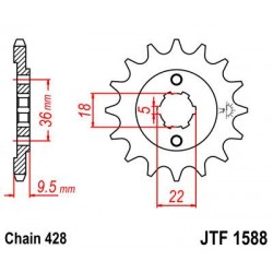 ZEBATKA NAPĘDOWA JT JTF1588.