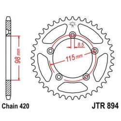 ZEBATKA NAPĘDZANA JT JTR894.