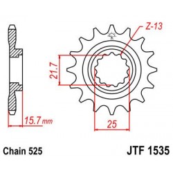 ZEBATKA NAPĘDOWA JT JTF1535.