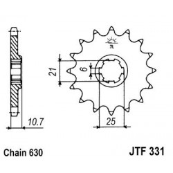 ZEBATKA NAPĘDOWA JT JTF331.