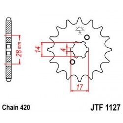 ZEBATKA NAPĘDOWA JT JTF1127.
