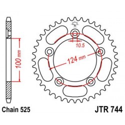 ZEBATKA NAPĘDZANA JT JTR744.