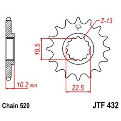ZEBATKA NAPĘDOWA JT JTF432.