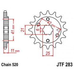 ZEBATKA NAPĘDOWA JT JTF283.