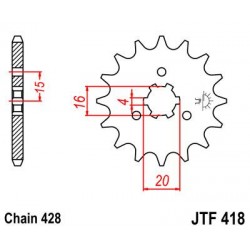 ZEBATKA NAPĘDOWA JT JTF418.