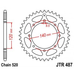 ZEBATKA NAPĘDZANA JT JTR487.