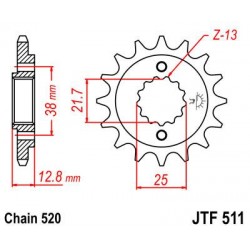 ZEBATKA NAPĘDOWA JT JTF511.