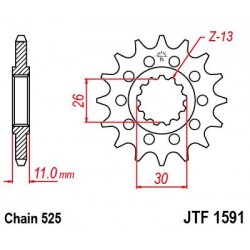 ZEBATKA NAPĘDOWA JT JTF1591.