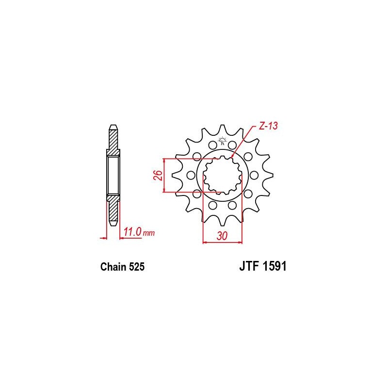 ZEBATKA NAPĘDOWA JT JTF1591.