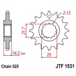 ZEBATKA NAPĘDOWA JT JTF1531.