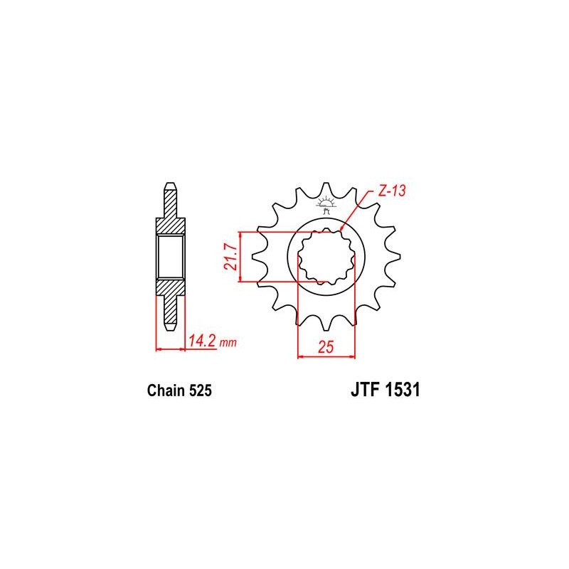 ZEBATKA NAPĘDOWA JT JTF1531.