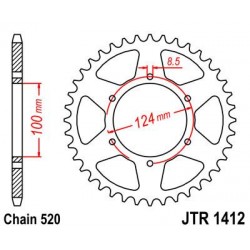 ZEBATKA NAPĘDZANA JT JTR1412.