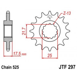 ZEBATKA NAPĘDOWA JT JTF297.