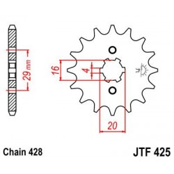ZEBATKA NAPĘDOWA JT JTF425.