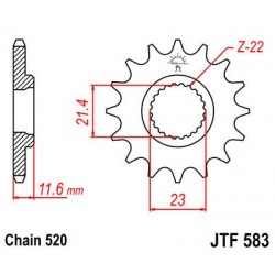 ZEBATKA NAPĘDOWA JT JTF583.