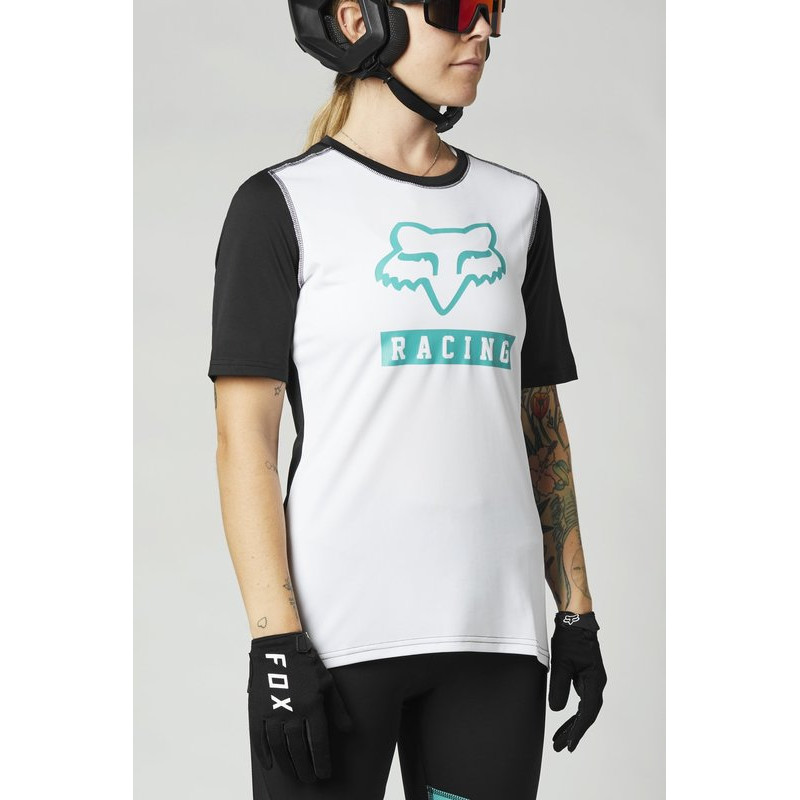 KOSZULKA ROWEROWA FOX LADY RANGER WHITE/BLACK  ENDURO CROSS