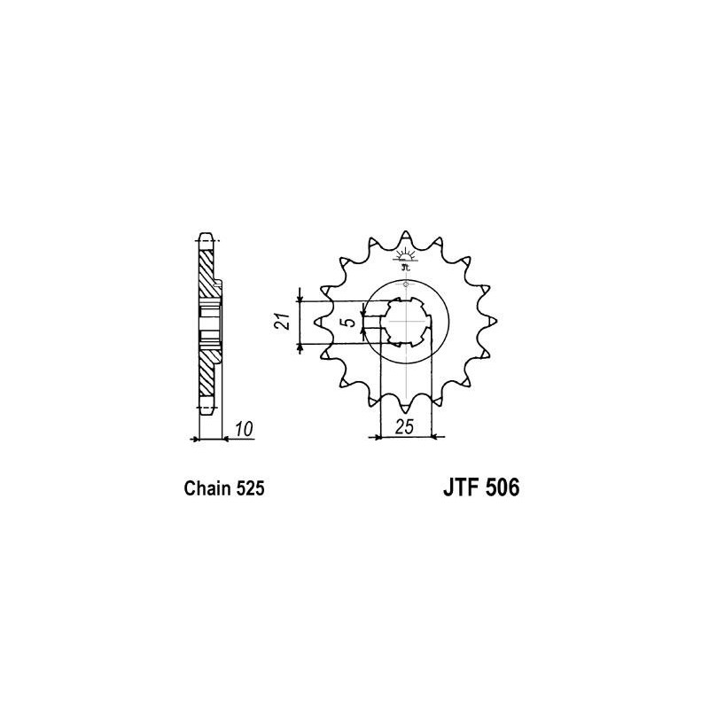 ZEBATKA NAPĘDOWA JT JTF506.