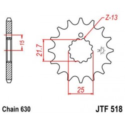 ZEBATKA NAPĘDOWA JT JTF518.