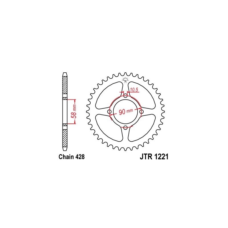ZEBATKA NAPĘDZANA JT JTR1221.