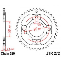 ZEBATKA NAPĘDZANA JT JTR272.
