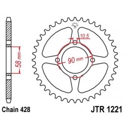 ZEBATKA NAPĘDZANA JT JTR1221.