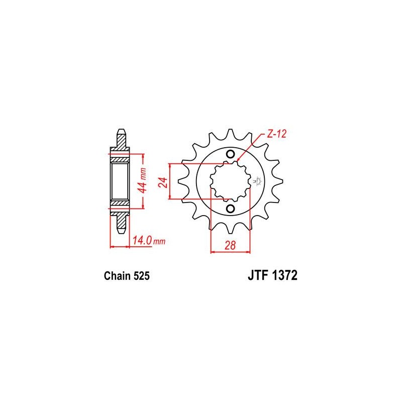 ZEBATKA NAPĘDOWA JT JTF1372.