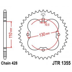 ZEBATKA NAPĘDZANA JT JTR1355.