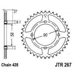 ZEBATKA NAPĘDZANA JT JTR267.