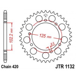 ZEBATKA NAPĘDZANA JT JTR1132.